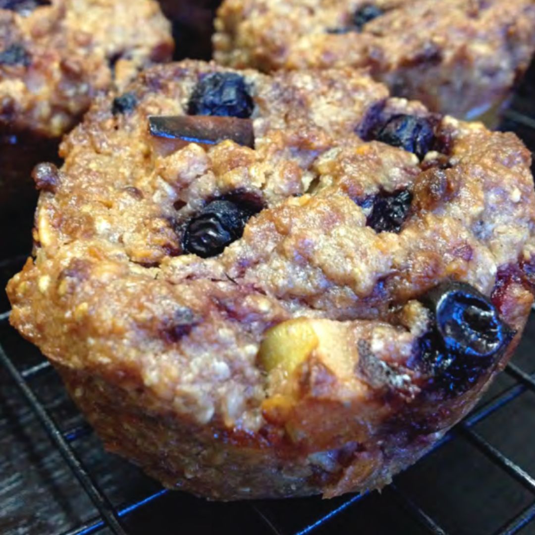 Oaty blueberry muffin The Breakfast Project